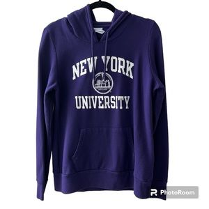 Champion New York University NYU Hoodie Sweatshirt